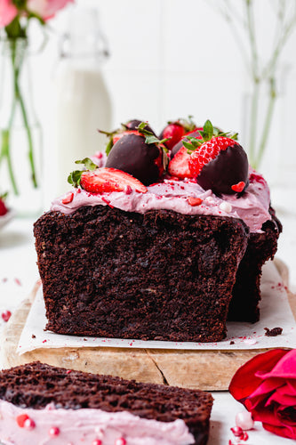 Chocolate Strawberry Banana Bread (Vg, Gf)